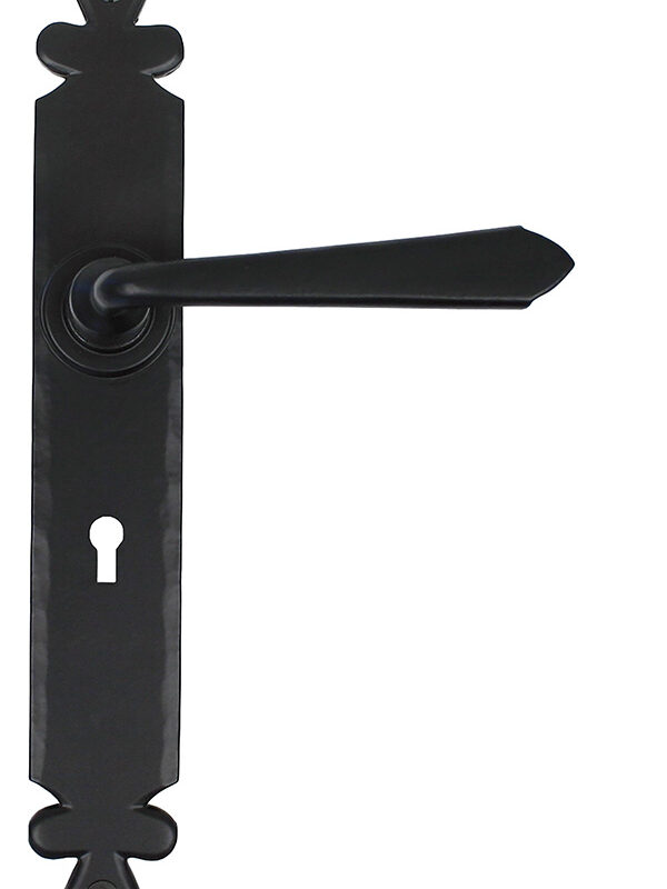 Black Cromwell Lever Lock Set