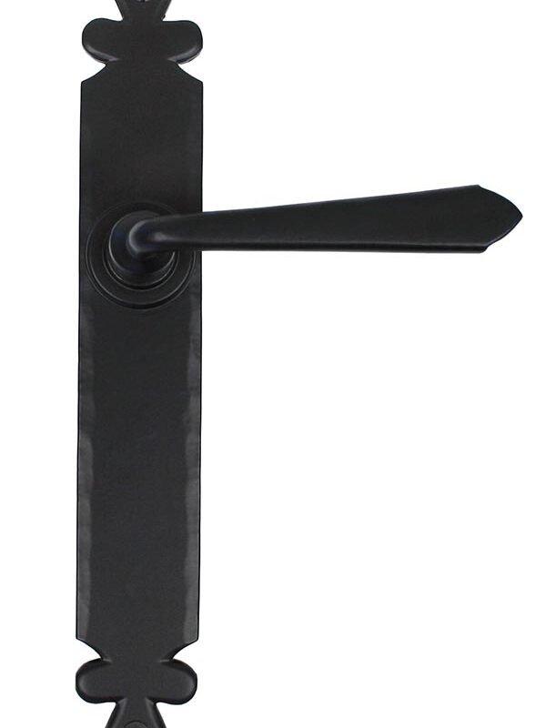 Black Cromwell Lever Latch Set