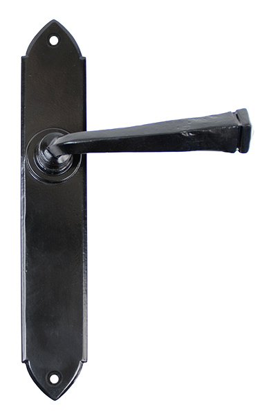 Black Gothic Lever Latch Set