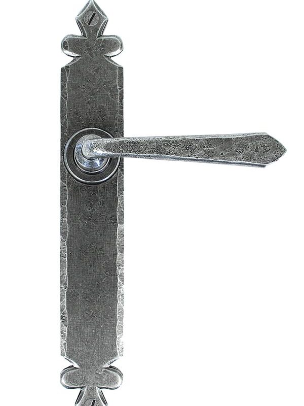Pewter Cromwell Lever Latch Set