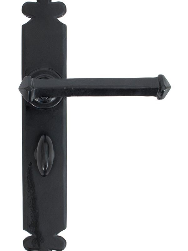 Black Tudor Lever Bathroom Set