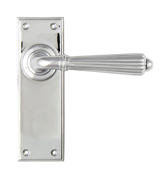 Polished Chrome Hinton Lever Latch Set