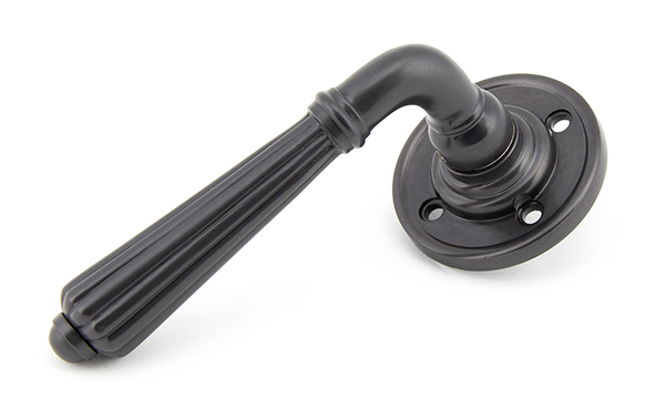 Aged Bronze Hinton Lever on Rose Set