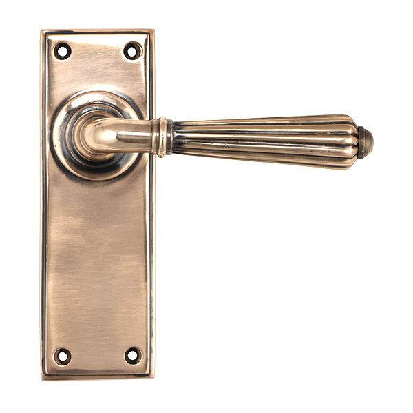 Polished Bronze Hinton Lever Latch Set