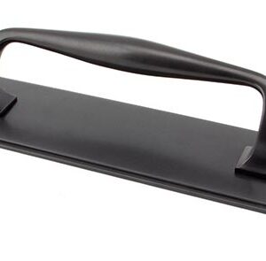 Aged Bronze 300mm Art Deco Pull Handle on Backplate