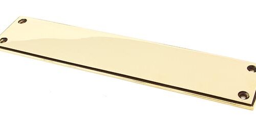 Aged Brass 300mm Art Deco Fingerplate