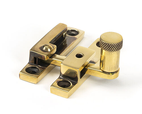 Aged Brass Brompton Quadrant Fastener - Narrow