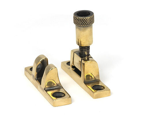 Aged Brass Brompton Brighton Fastener - Narrow (Square)