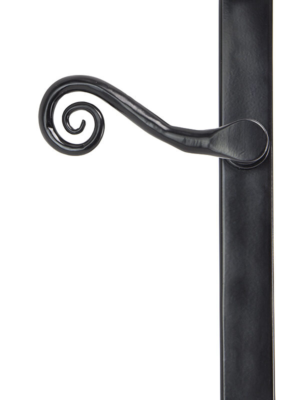 Black Monkeytail Slimline Lever Espag. Latch Set - LH
