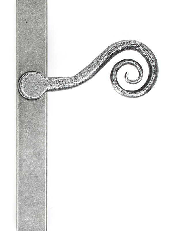 Pewter Monkeytail Slimline Lever Espag. Latch - RH