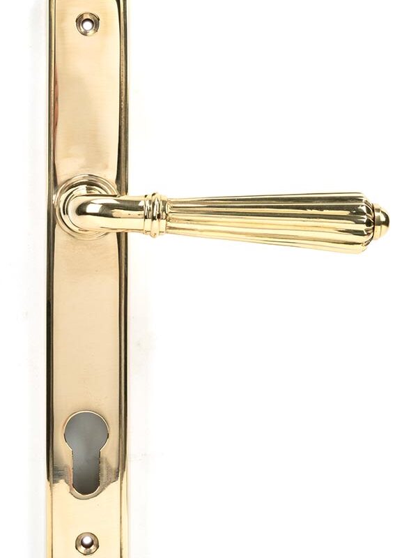 Polished Brass Hinton Slimline Lever Espag. Lock Set