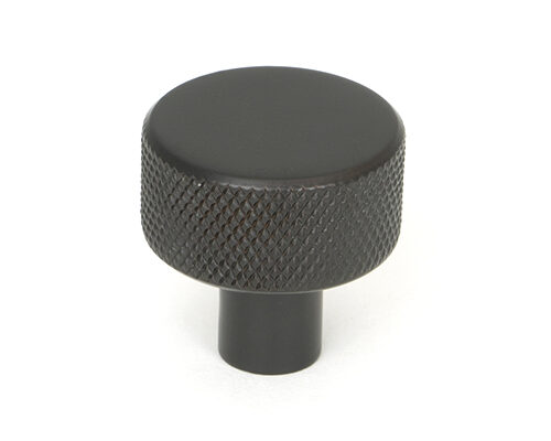 Aged Bronze Brompton Cabinet Knob - 25mm (No rose)