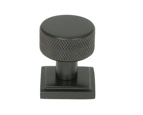 Aged Bronze Brompton Cabinet Knob - 25mm (Square)