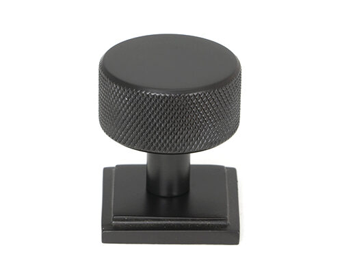 Aged Bronze Brompton Cabinet Knob - 32mm (Square)