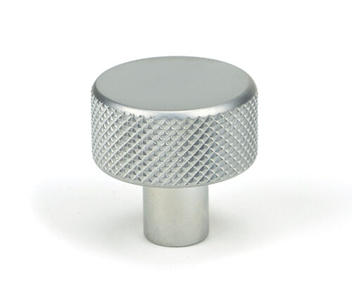 Satin Chrome Brompton Cabinet Knob - 25mm (No rose)