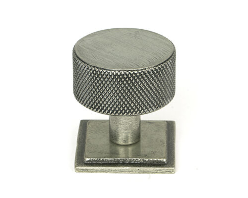 Pewter Brompton Cabinet Knob - 32mm (Square)
