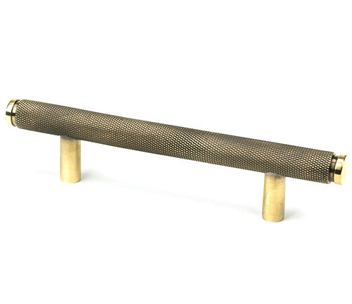 Aged Brass Full Brompton Pull Handle - Small
