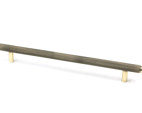 Aged Brass Full Brompton Pull Handle - Large