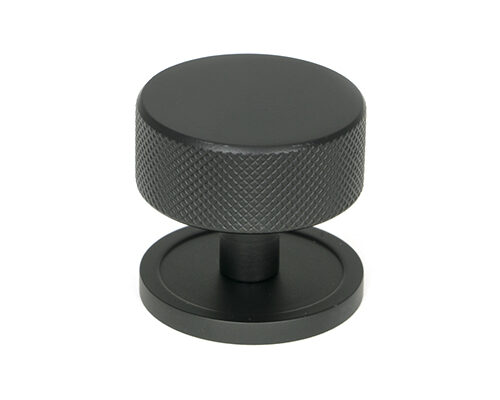 Matt Black Brompton Cabinet Knob - 38mm (Plain)