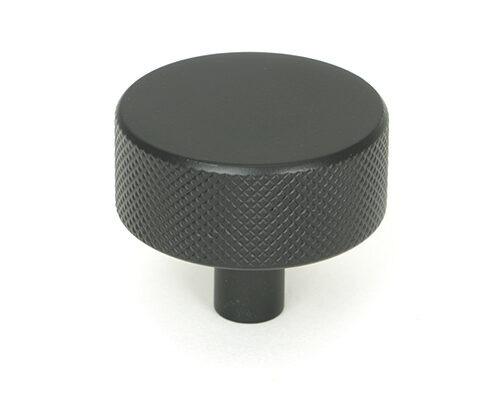 Matt Black Brompton Cabinet Knob - 38mm (No rose)