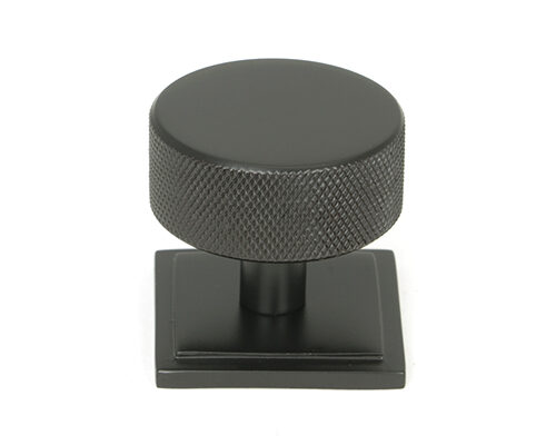 Aged Bronze Brompton Cabinet Knob - 38mm (Square)
