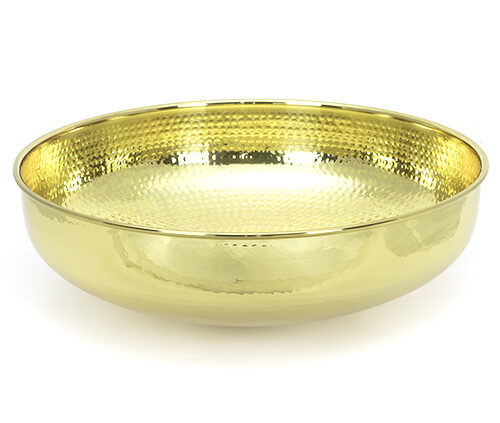 Hammered Brass Round Sink