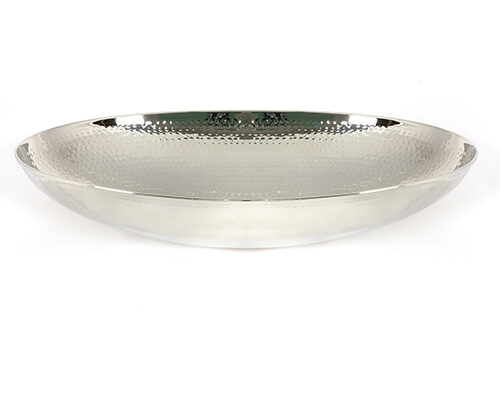 Hammered Nickel Oval Sink