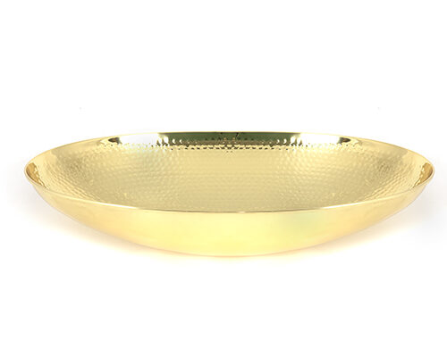 Hammered Brass Oval Sink