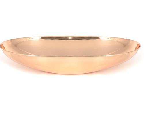 Smooth Copper Oval Sink
