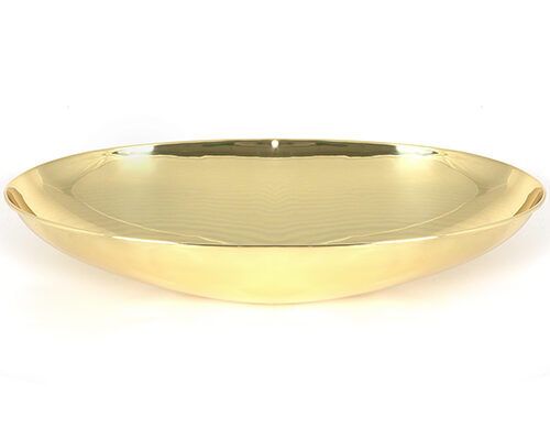 Smooth Brass Oval Sink