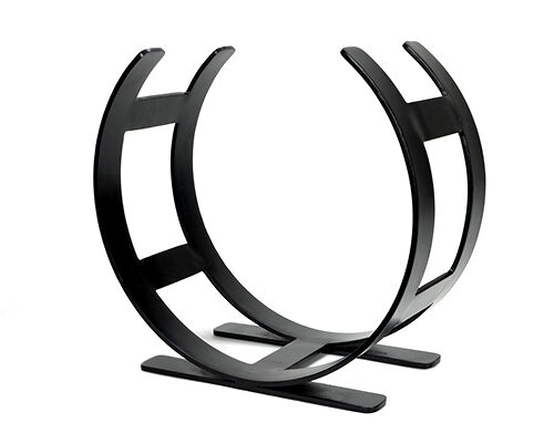 Matt Black Curved Log Holder - Small