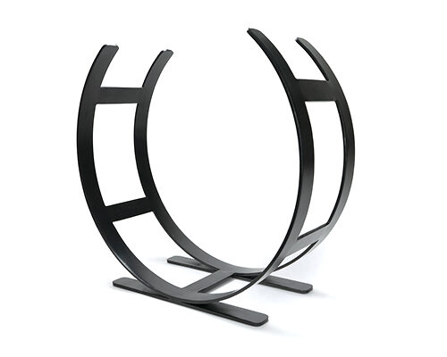 Matt Black Curved Log Holder - Large
