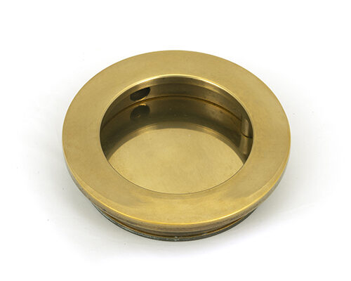 Aged Brass 60mm Plain Round Pull