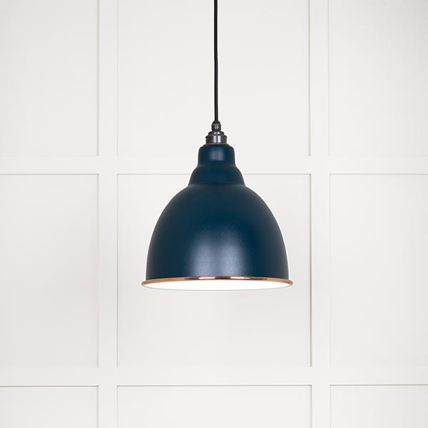 White Gloss Brindley Pendant in Dusk