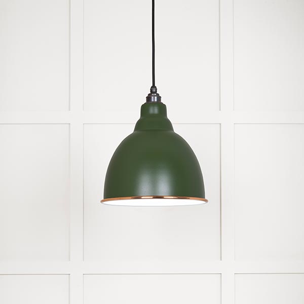 White Gloss Brindley Pendant in Heath