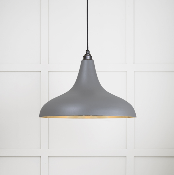 Smooth Brass Frankley Pendant in Bluff
