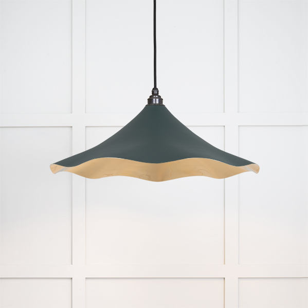Smooth Brass Flora Pendant in Dingle