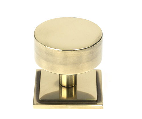 Aged Brass Kelso Cabinet Knob - 38mm (Square)