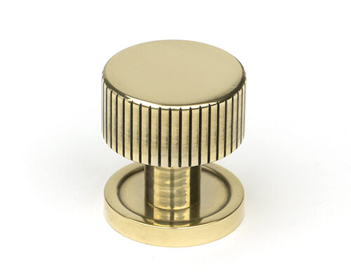 Aged Brass Judd Cabinet Knob - 25mm (Plain)