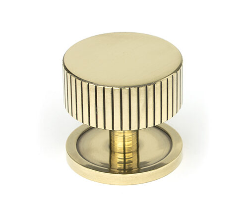 Aged Brass Judd Cabinet Knob - 38mm (Plain)
