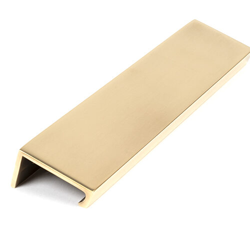 Aged Brass 200mm Plain Edge Pull