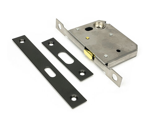 Aged Bronze 50mm Sliding Door Lock