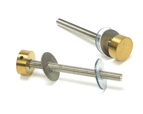 Aged Brass (304) 100mm Bolt Fixings for T Bar (2)