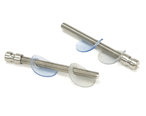 Satin SS (304) 100mm Back to Back Fixings for T Bar (2) - Offset