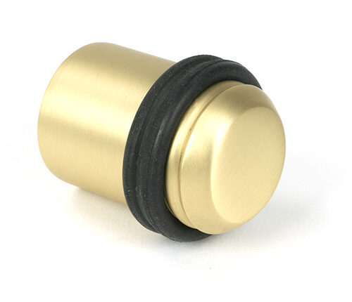 Satin Brass Floor Mounted Door Stop