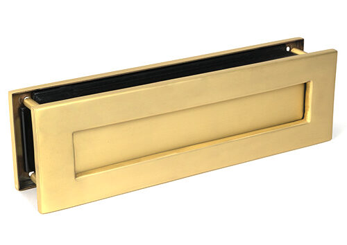 Satin Brass Traditional Letterbox