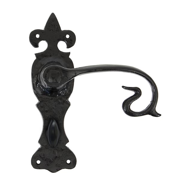 Black Curly Lever Bathroom Set