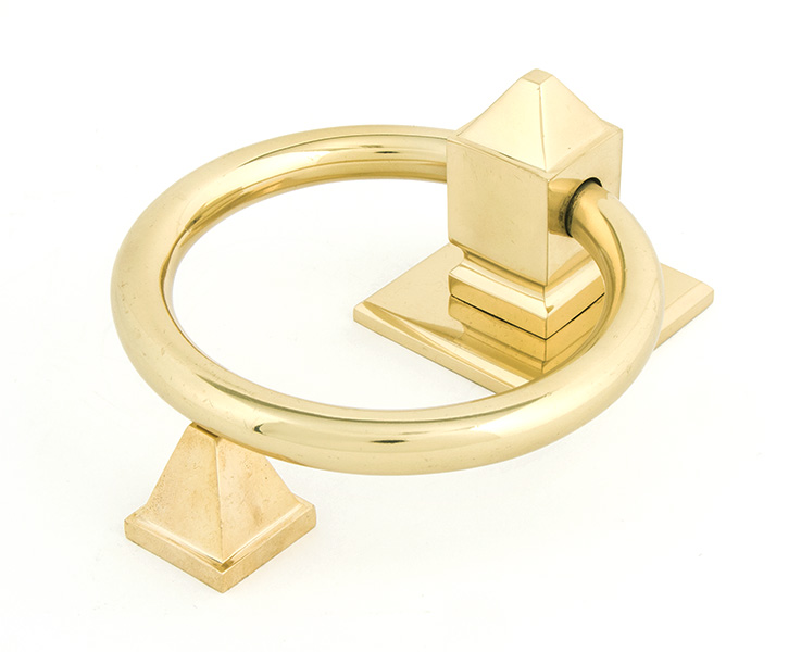 Polished Brass Ring Door Knocker