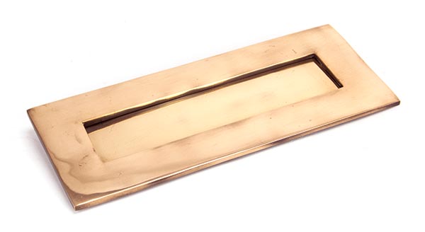 Polished Bronze Small Letter Plate