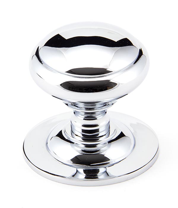 Polished Chrome Round Centre Door Knob